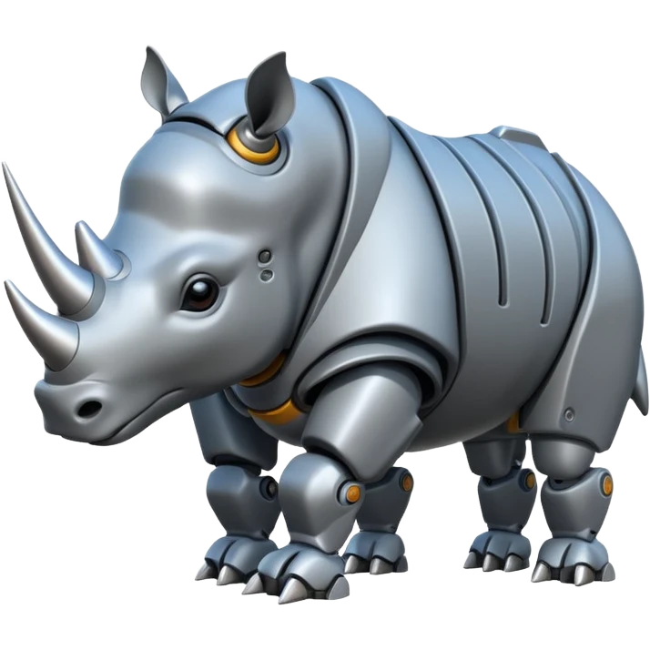 Giant robot rhinoceros emoji
