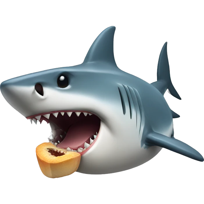 Shark eating emoji