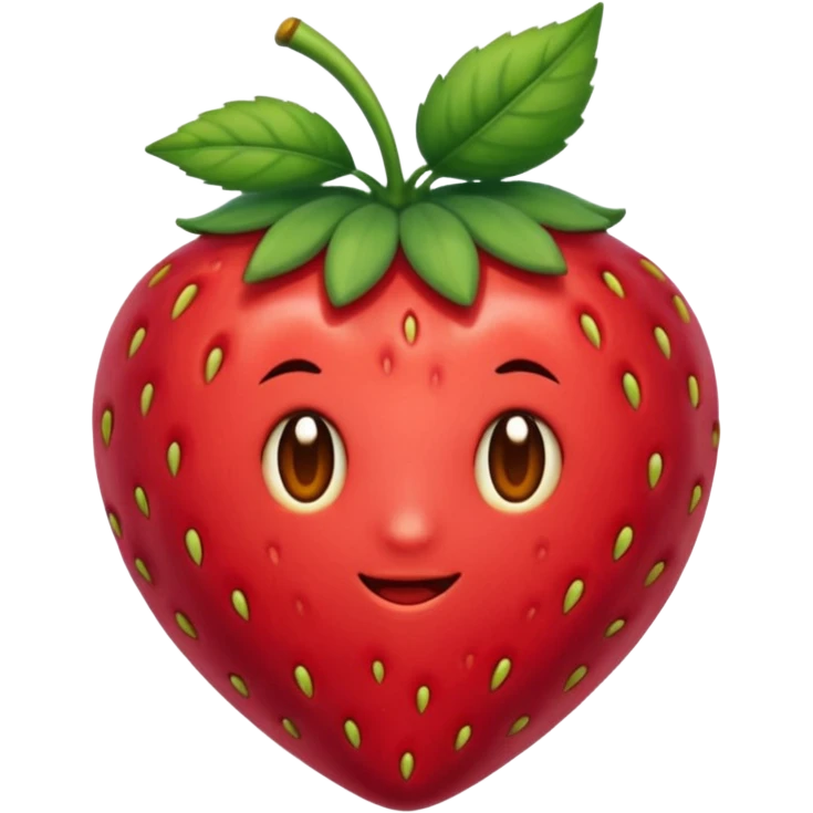 Una fresa pero dibujada emoji
