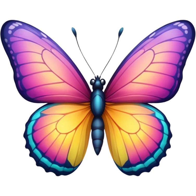 bright butterfly emoji