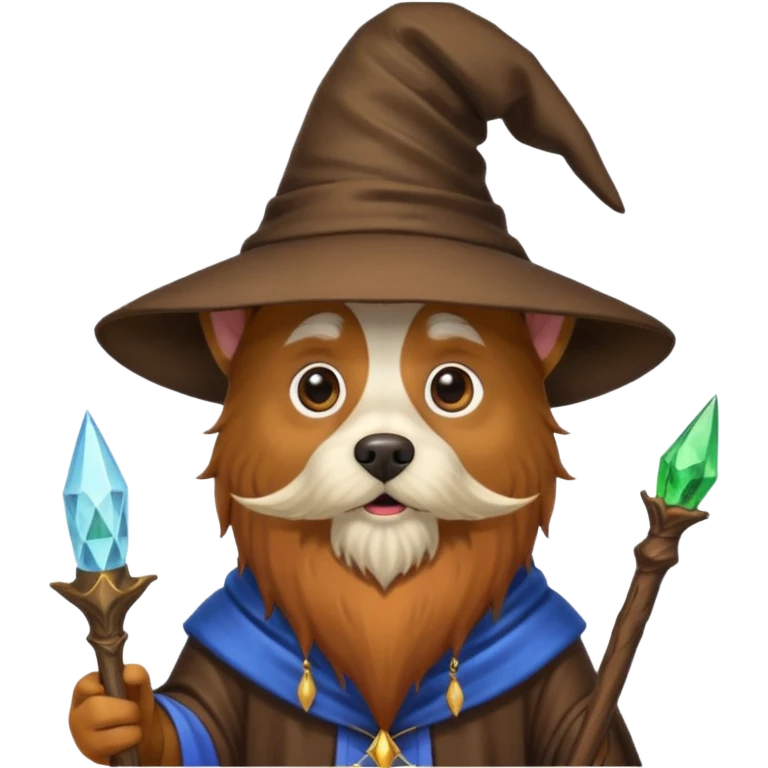 Dog wizard emoji