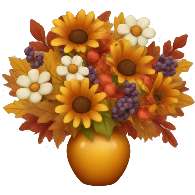 autumn bouquet emoji