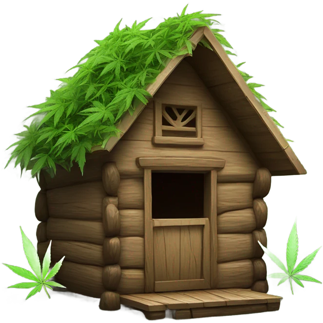 Hut cannabis  emoji