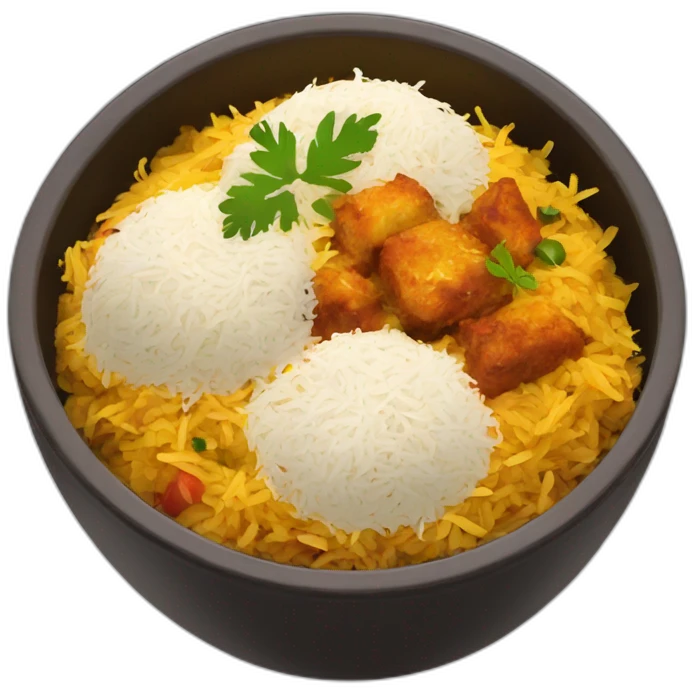 Biryani in a bowl emoji