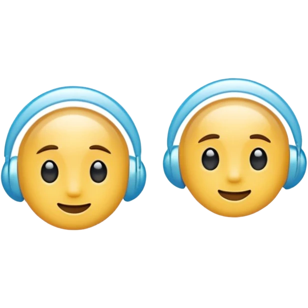 a pair of plastic transparent ear studs emoji