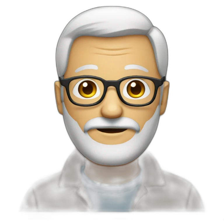 old man with glasses and a beard emoji