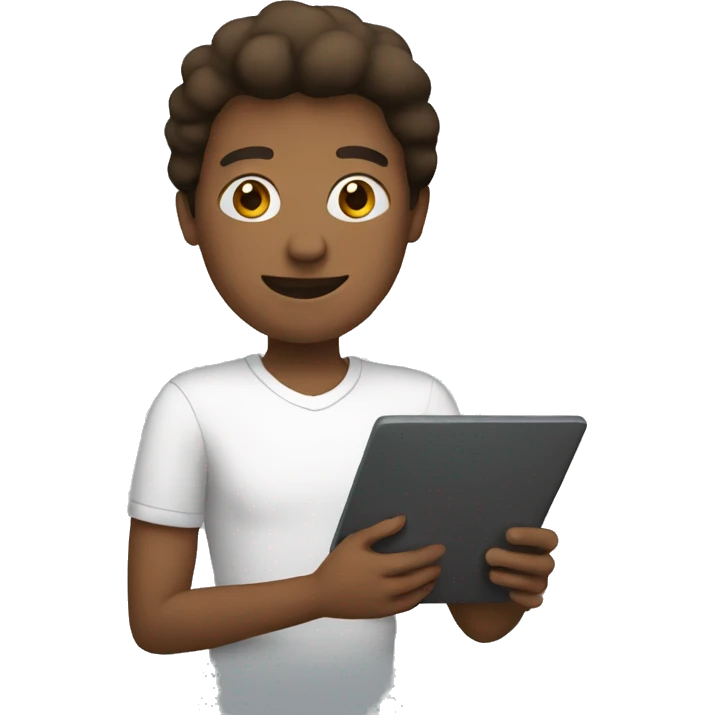 person holding tablet emoji