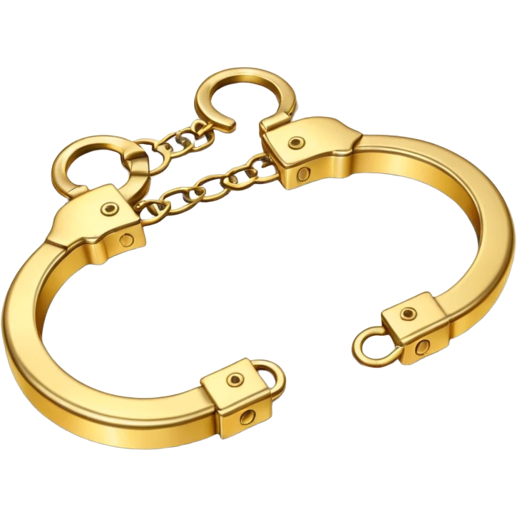 Golden hamd cuffs emoji