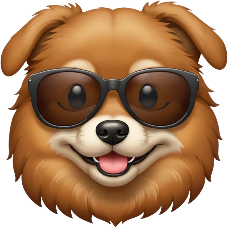 Dog with sunglasses  emoji