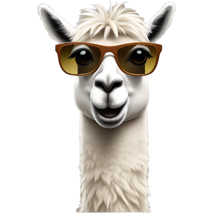 llama wearing sunglasses  emoji