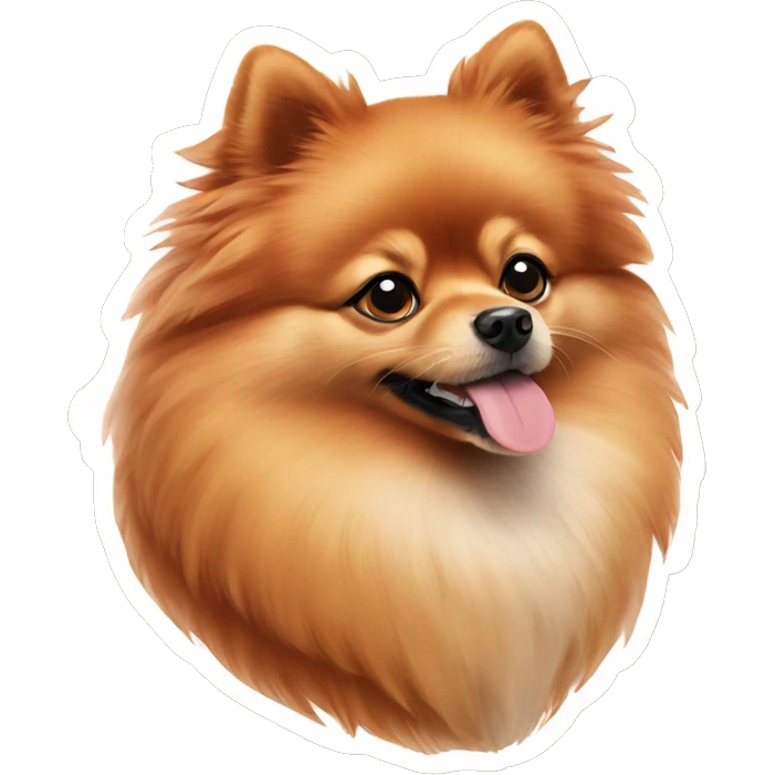 red Pomeranian Spitz emoji
