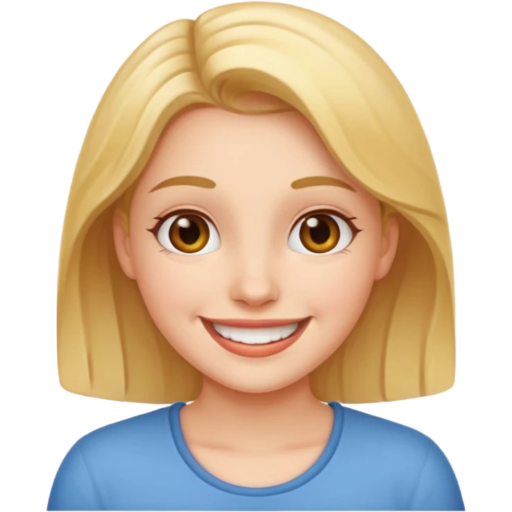 دختر شاد emoji