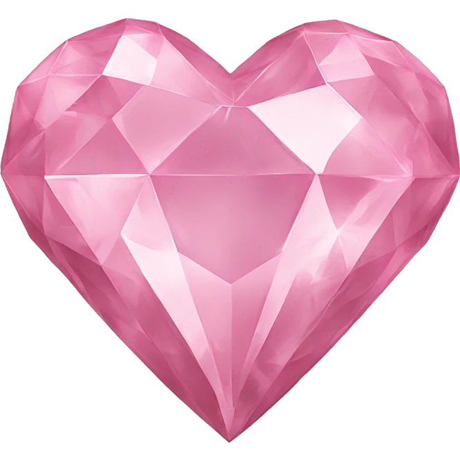 Pink diamond heart puff emoji