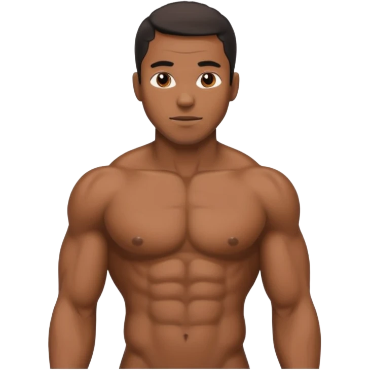 Naked black man  emoji