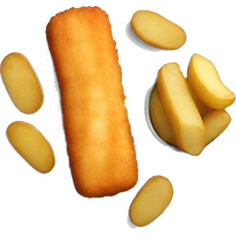 fish fingers with potatoes emoji