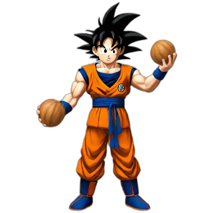 goku holding nuts emoji