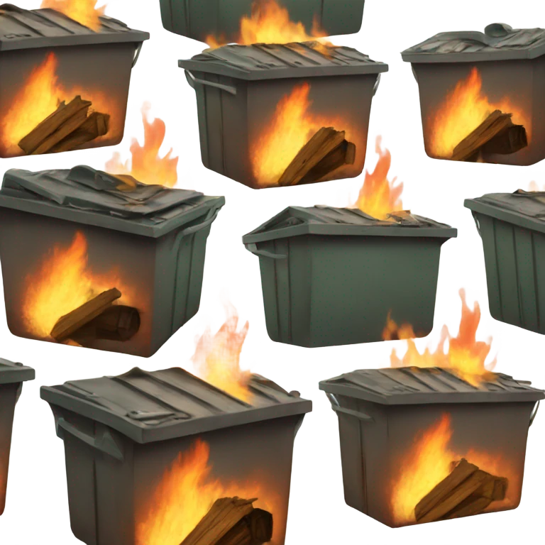 Dumpster fire emoji