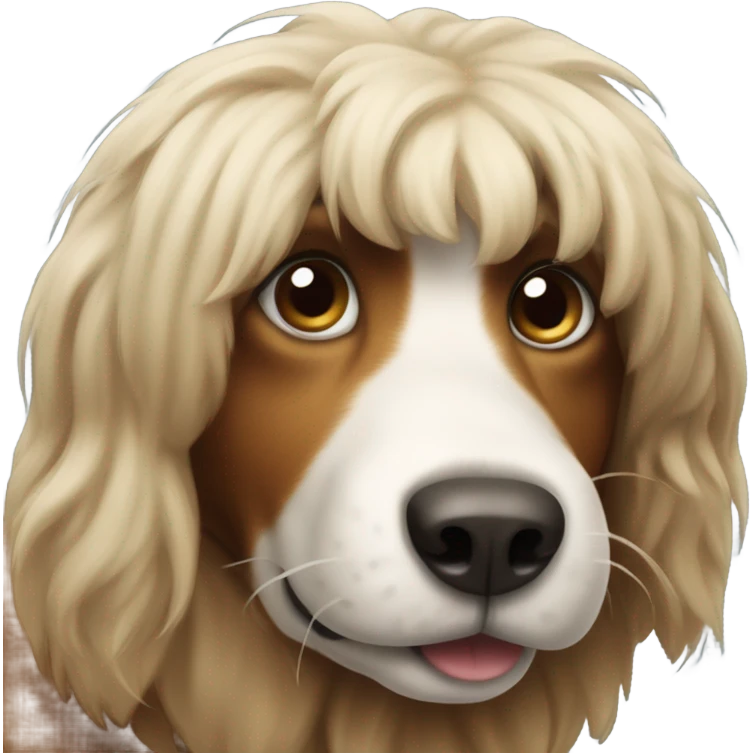 Dog with a long tail emoji