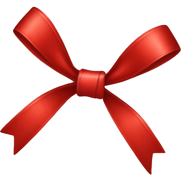 Red bow emoji