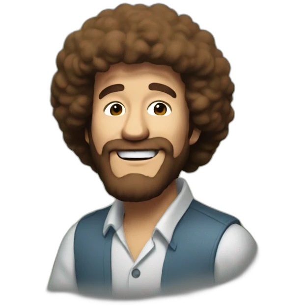 bob ross painting emoji