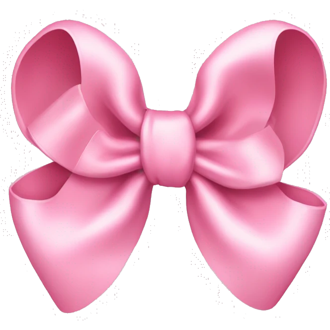Baby pink bow emoji