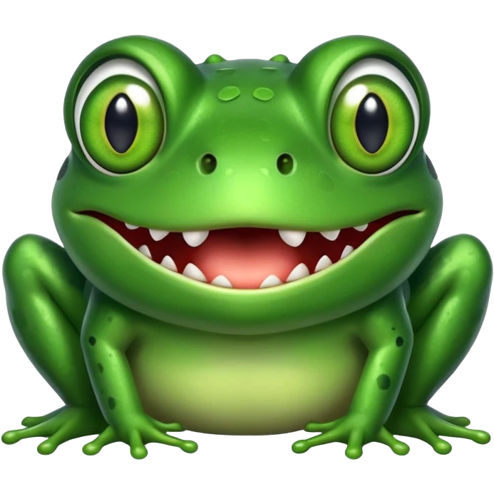 Frog with fangs emoji