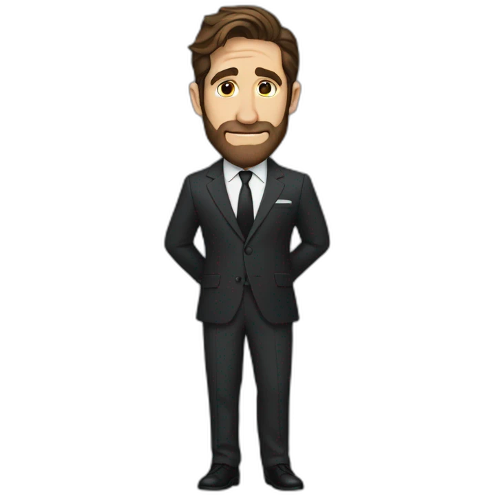 jake gyllenhaal wearing suit emoji