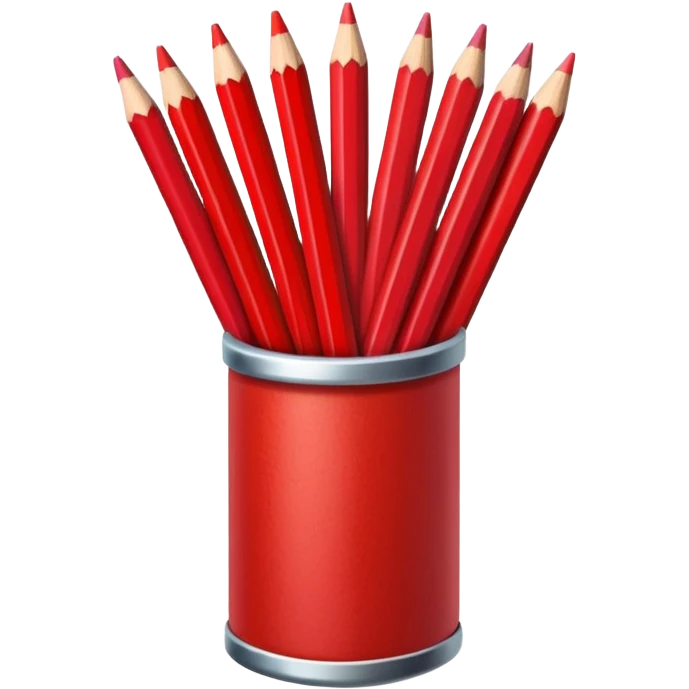 red Colored pencils emoji
