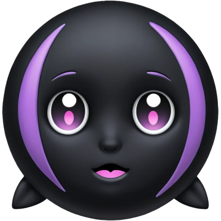 pastel goth black object emoji