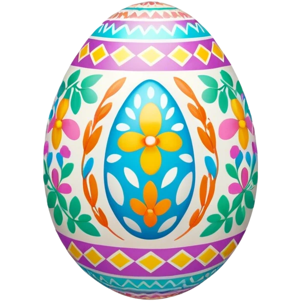 Easter egg, pattern, symmetry emoji