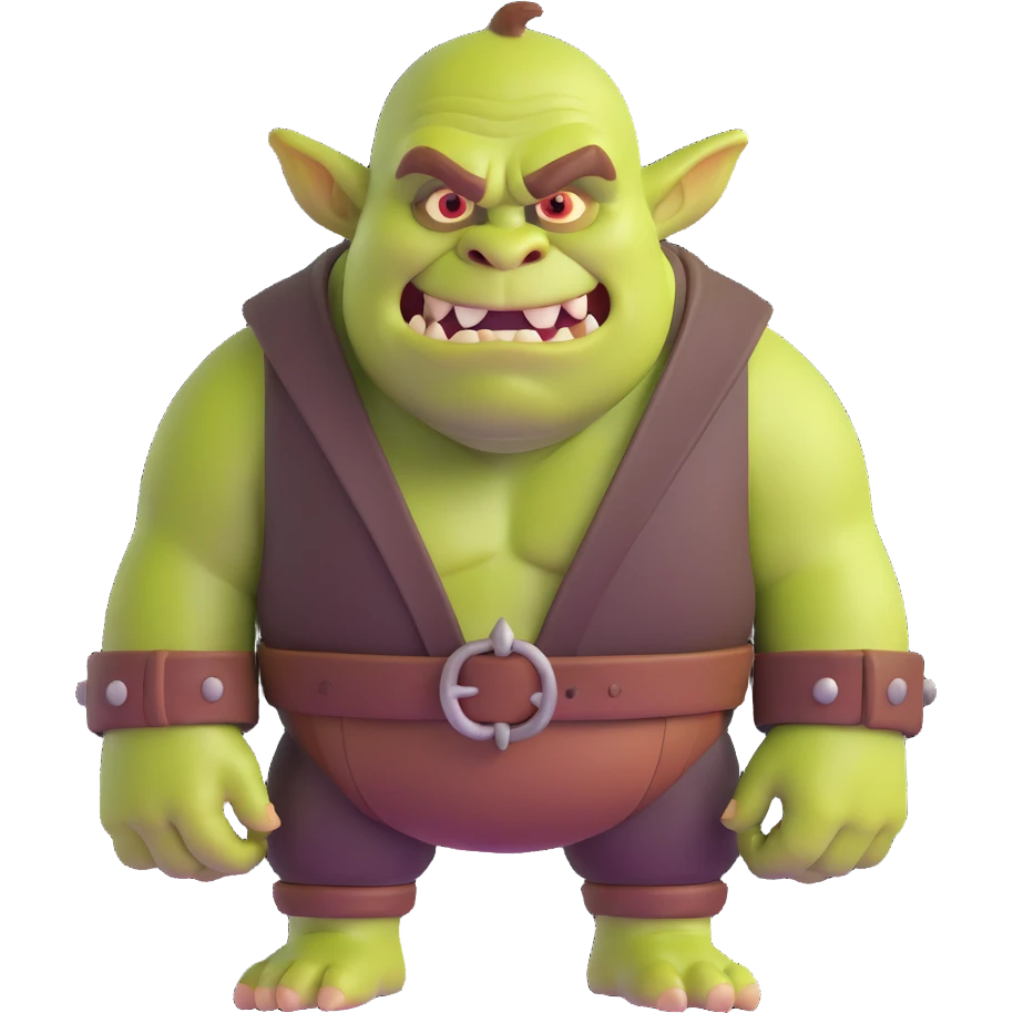 Shrek-inspired character emoji