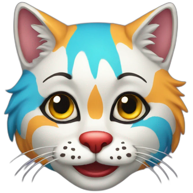 cat clown emoji