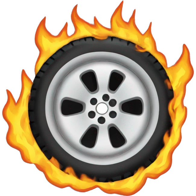 burning tire emoji