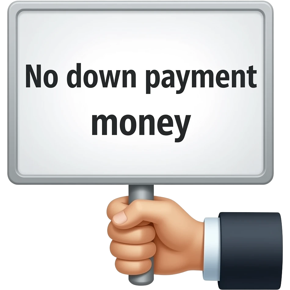 no down payment money emoji