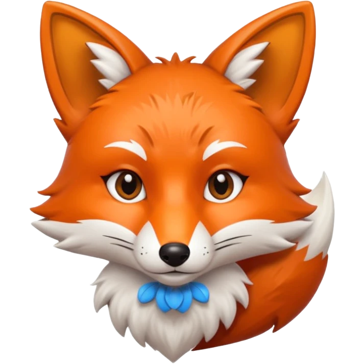 Fox minimalistic sexy emoji