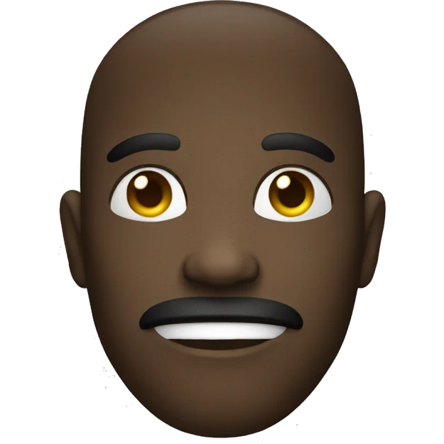 un noir sur un blanc emoji