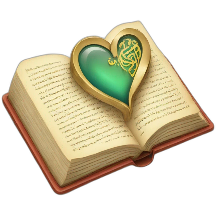 heart with the quran emoji
