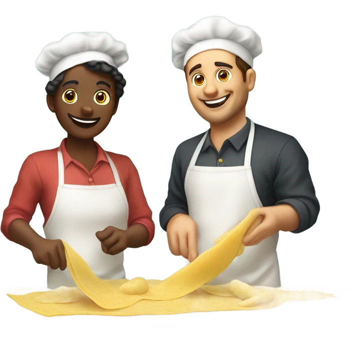 Italians making ravioli  emoji