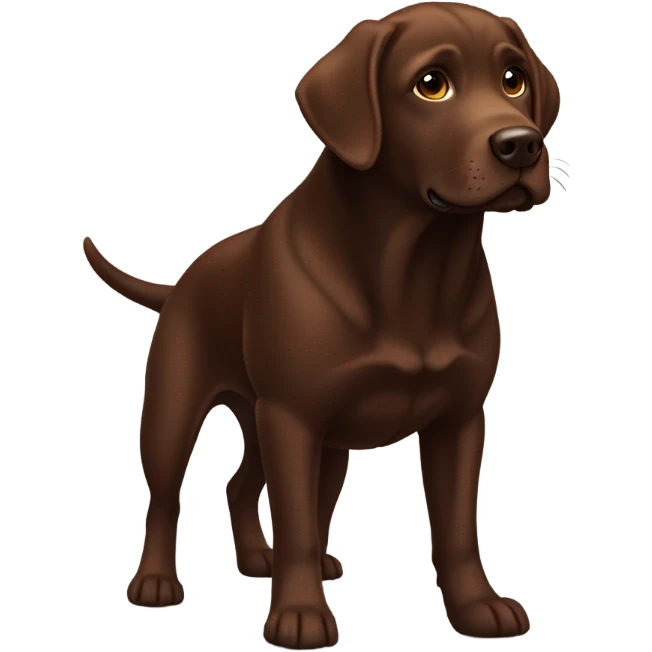 chocolate labrador  emoji
