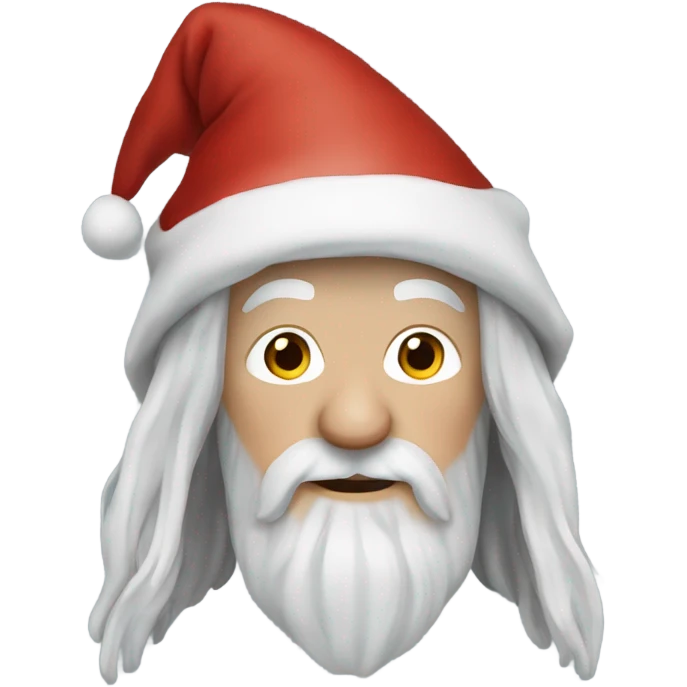 Gandalf the white with Santa hat emoji