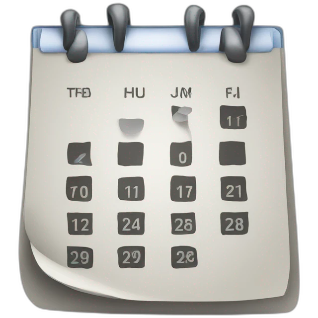 calendar with fri emoji