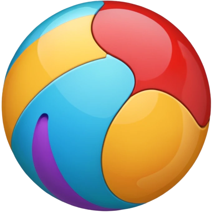 playing marble, marble ball, multicoloured emoji