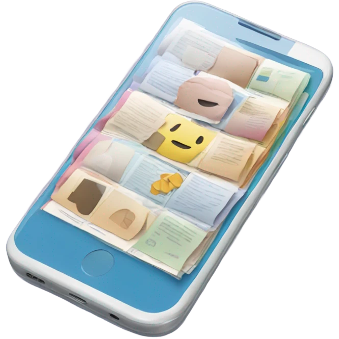 documents in phone emoji