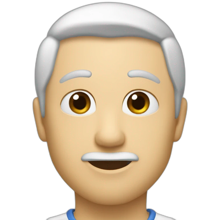 рыба фугу сине-белая с красными глазами сквиш emoji