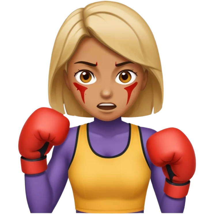 Woman getting punched emoji
