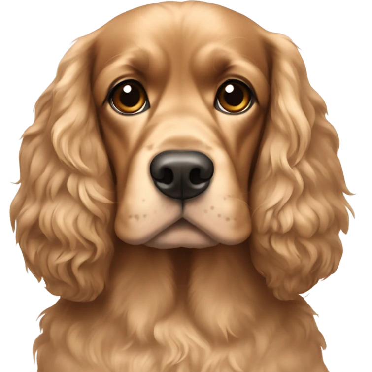 Tan cocker spaniel  emoji