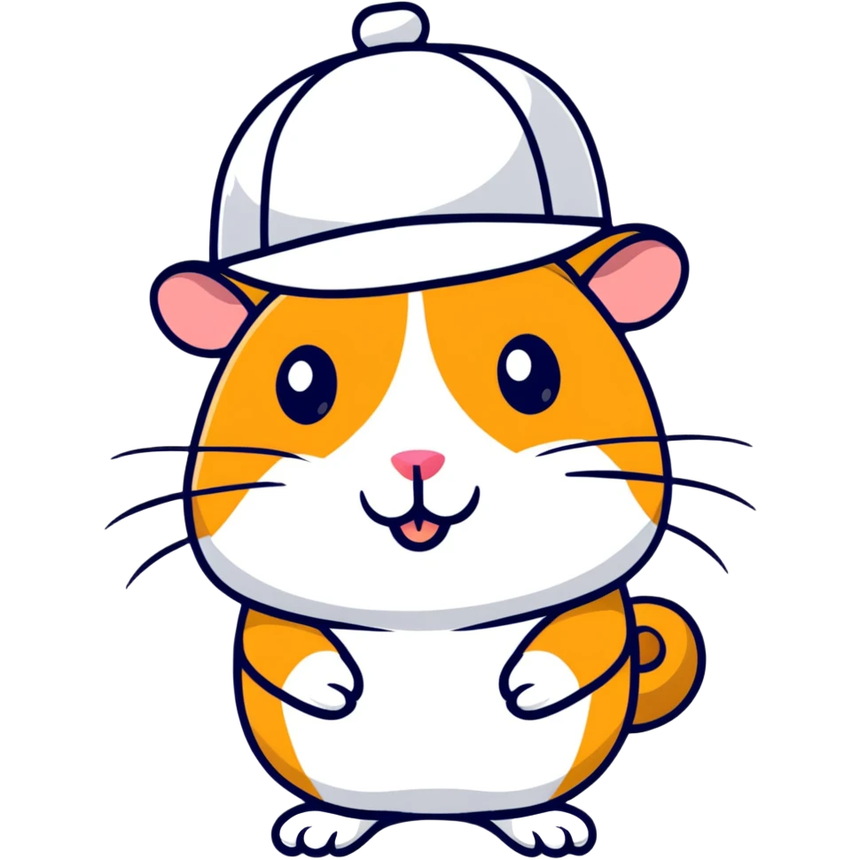 sad hamster in a hat emoji