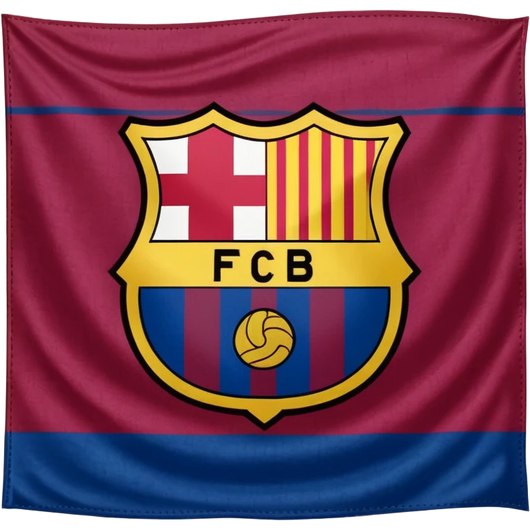 Create FC Barcelona flag emoji emoji