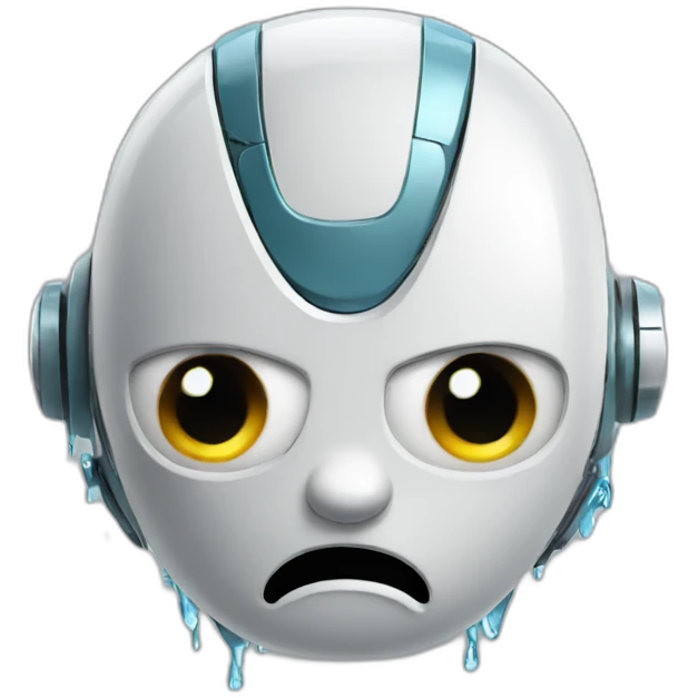 robot crying emoji