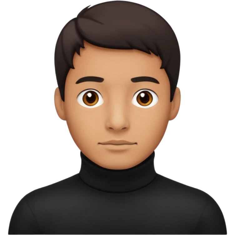 man in turtle neck emoji
